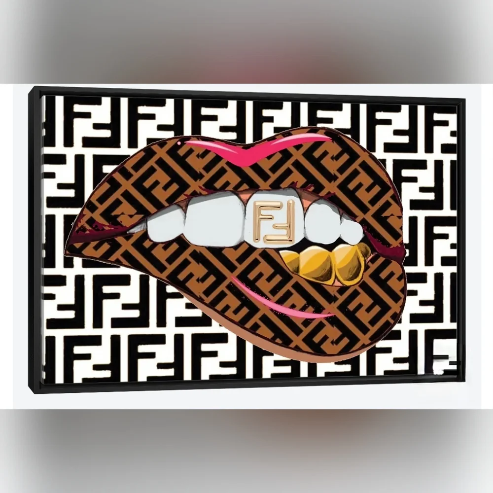Fendi 8 1/2"x11" Framed Wall Art - Picture 1 of 1